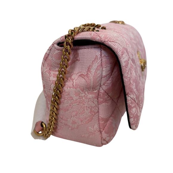 Versace Pink Quilted Shoulder Bag with Gold Chain - Picture 5 of 10